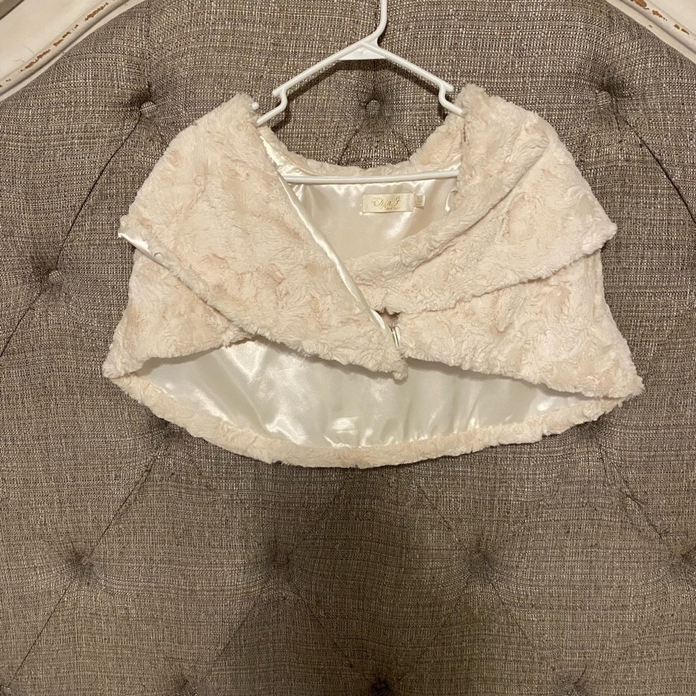 Like new only worn once Eliza J faux fur shawl